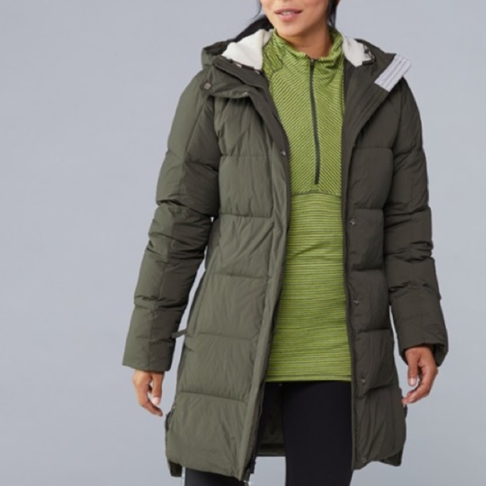 REI Co-op Norseland Insulated Parka Dark Army Cot Green XL Campwell